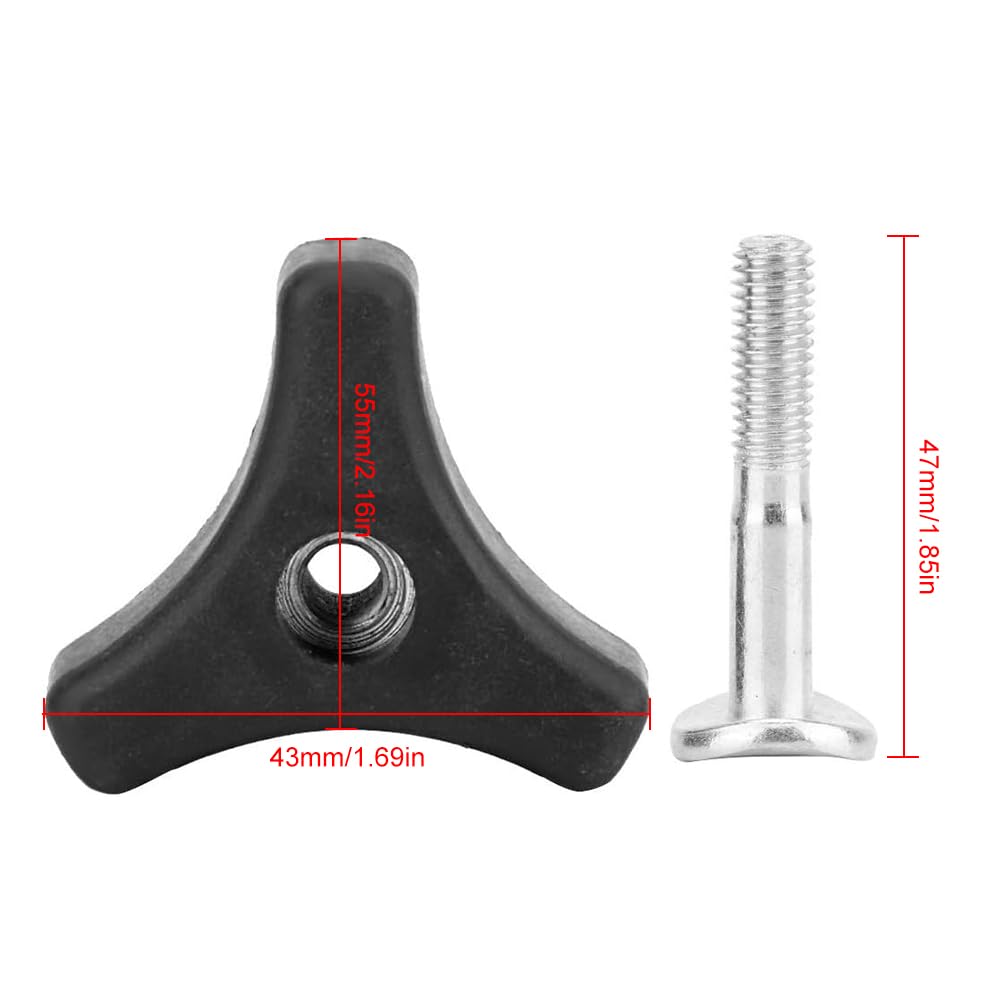 2 Dadi Maniglia Triangolare Per Tosaerba - Bulloni Di Ricambio, Ergonomici E Antiscivolo, Facili Da Installare - Foto 4