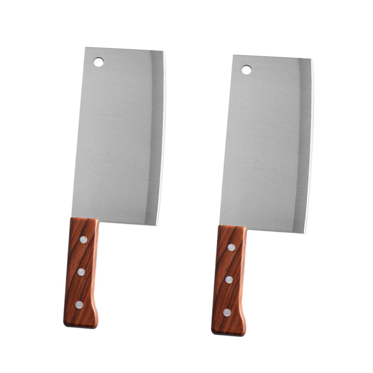 Mikinona Cuchillo de Cocina de Acero Inoxidable 2 Piezas Mango Ergonómico y Alto Rendimiento para Corte Fácil en Casa y Restaurante