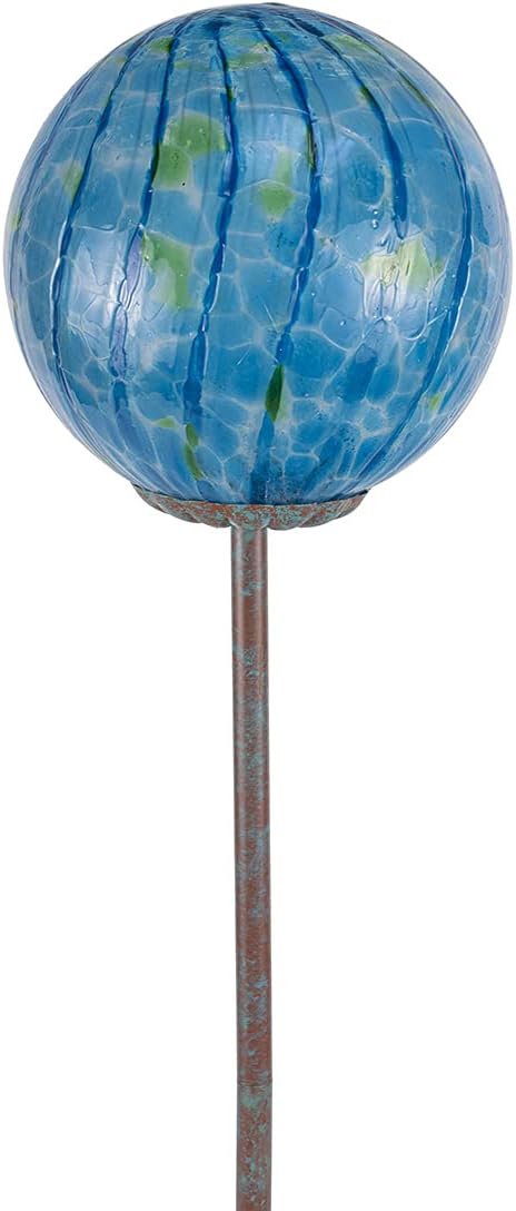 Echo Valley 3603 Décor Planter and Yard Stakes, Easy-to-Assemble, 3-pc Yard Stake, Orange/Red