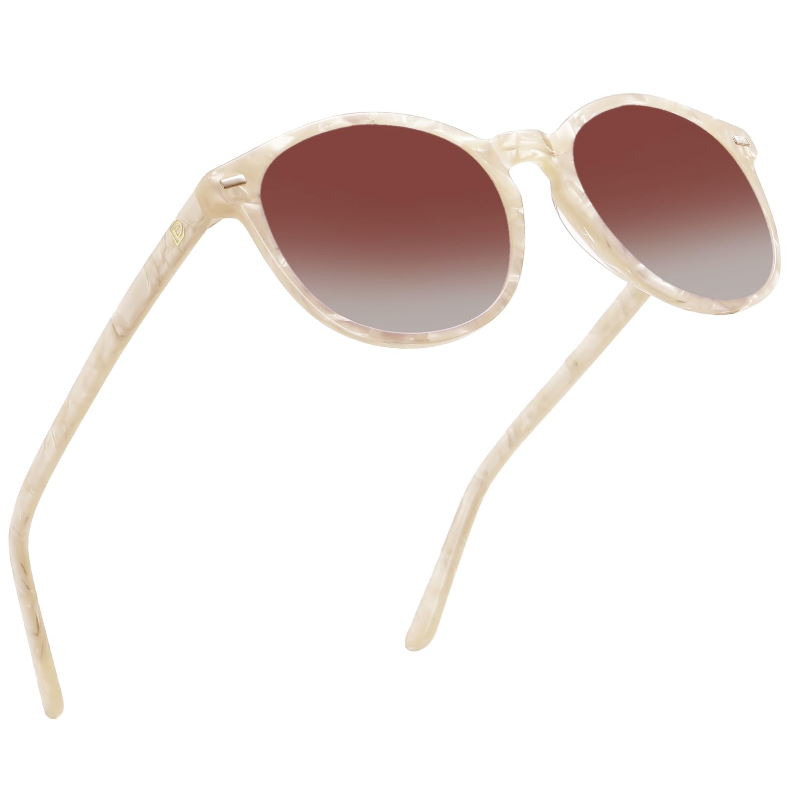 DUCO Polarized Sunglasses for Women Retro Round Womens Sunglasses Classic Vintage UV400 Shades DC1230