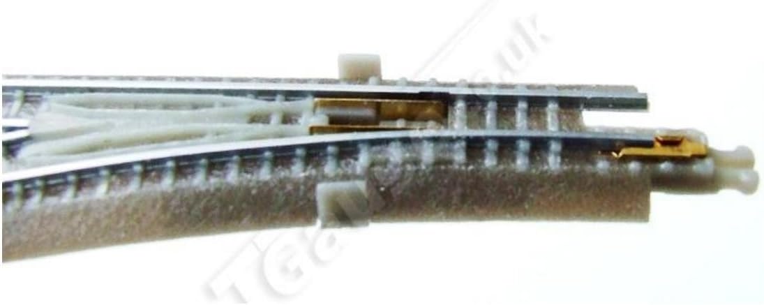 T-Gauge Model Trains 1:450 Scale Left Hand Manual Turnout 90mm