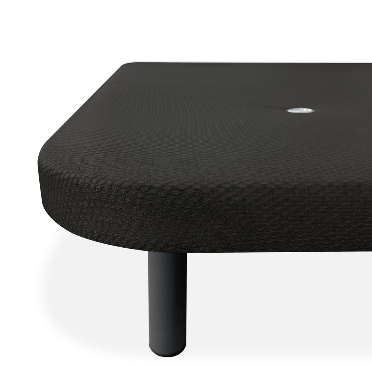 Somnia Descanso - Base Tapizada 3D Reforzada, Gran Estabilidad con 5 Barras Transversales con Válvulas de ventilación y 6 Patas metálicas roscadas de 25cm, 135x190, Gris Oscuro