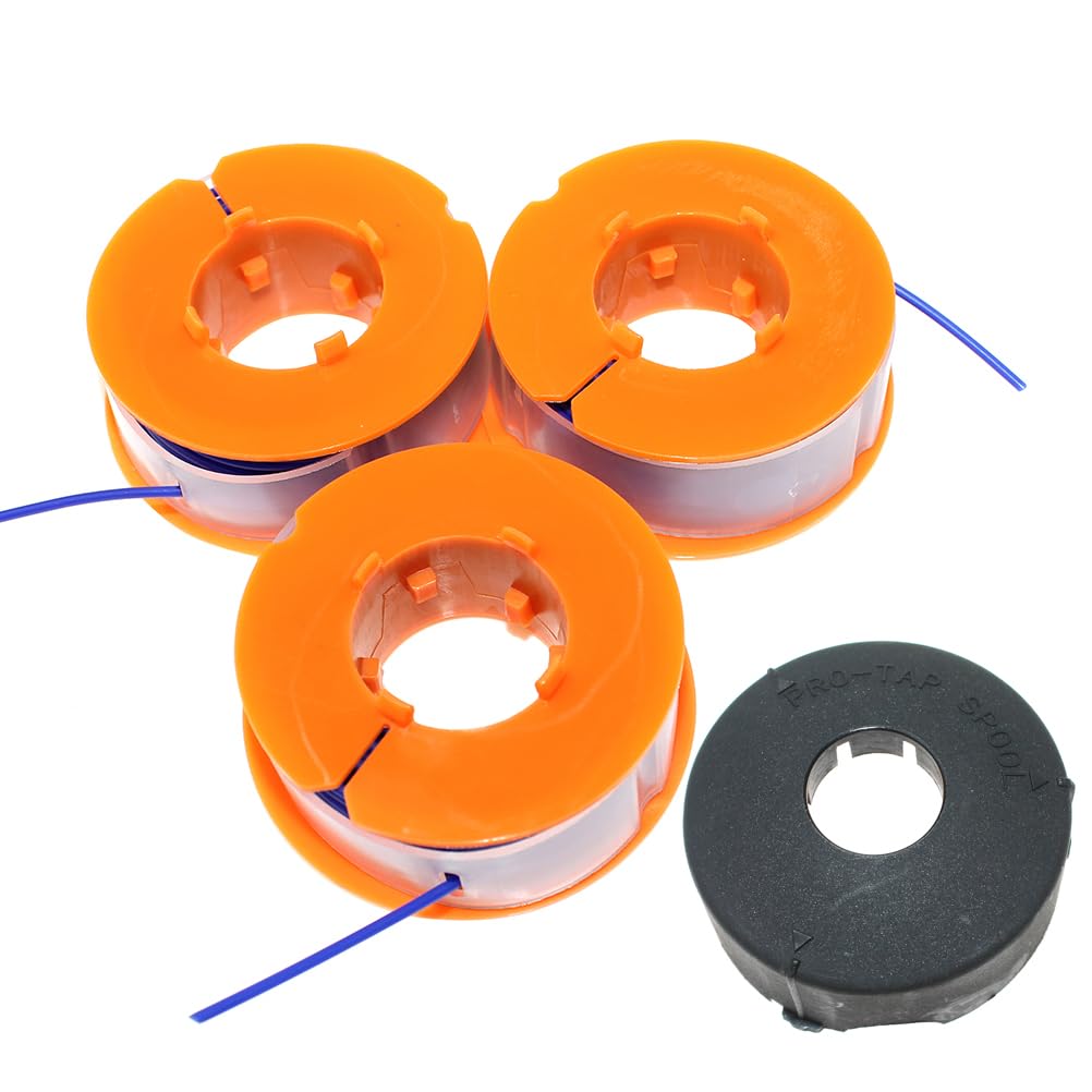 ICOOYO Spool with Line & Cover for Bosch ART23 Combitrim,ART23 Comfort,ART23 Easytrim,ART23F,ART23GF,ART23GF OBI,ART23 GFS,ART23 GFSV,ART25,ART25F F016F03305,1619P16616