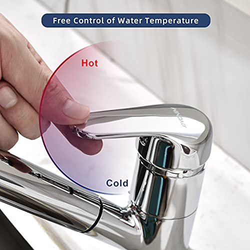 WINDALY-Grifo-Cocina-Grifo-Cocina-Ducha-Extraible-con-Monomando-Giratorio-de-360-Grifos-de-Fregadero-Agua-Fria-y-Caliente-Mezclador-Monomando-Para-Fregadero-de-Cocina-Cromo