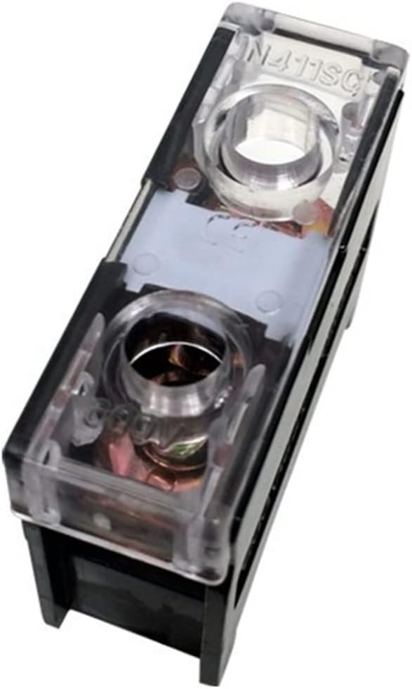 DOUKI Connector IN-411 Connection Terminal Blocks 1P 60A with Plastic Cover Screws Plate IN411 Terminal Platform 10Pcs