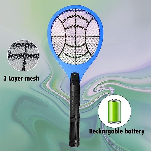 Image of Ephemeral New Mosquito Racquet, Electric Rechargeable Insect Killer Bat, Shock Proof Racket, 7Days Replacement Warranty (Random Design As Available,)