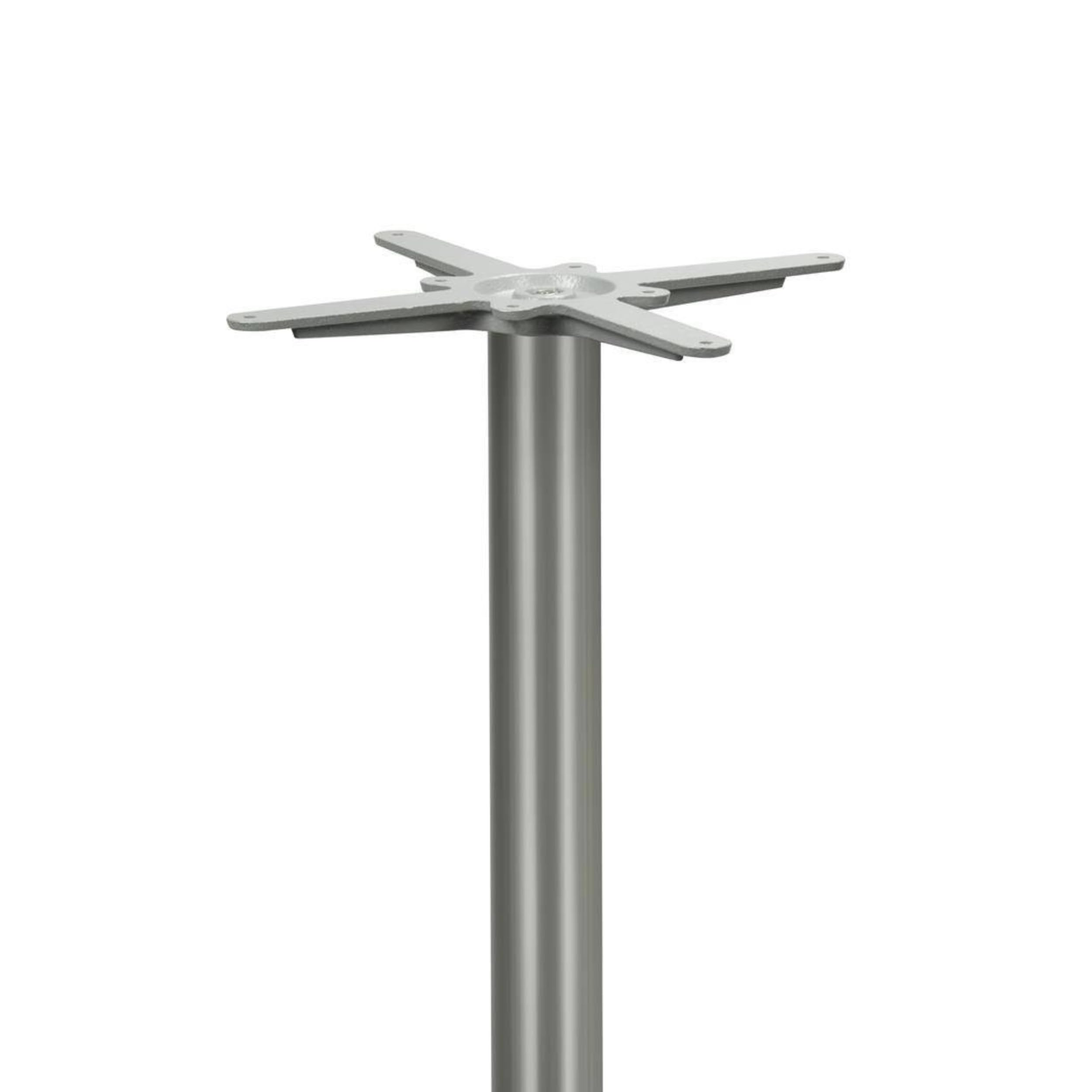 Base per Tavolo Alto da Bar Premium in Acciaio Inossidabile - PD7595inox/110 - Gambe per Tavoli Alti (Altezza: 108 cm, Peso: 25 kg) - Max. Dimensione della Tavola: 110x70 cm