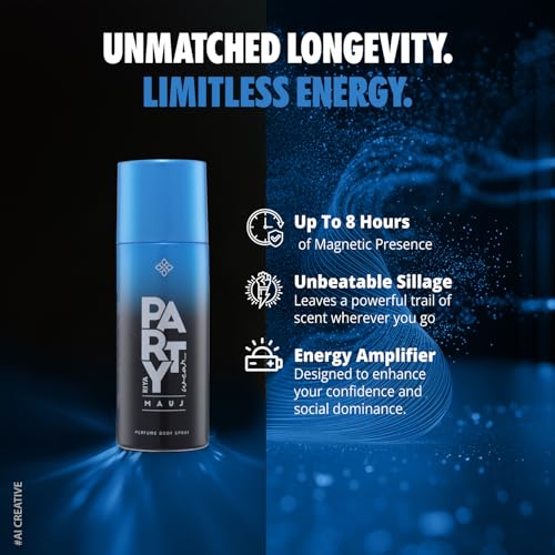 Image of Riya Hyper & Mauj Perfume Body Spray | Long-Lasting Fragrance | Skin-Friendly & Safe on Fabric - Pack of 2 (150ml Each)