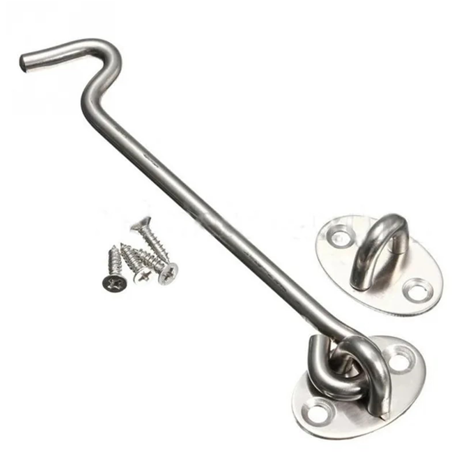 Zatrzask kabinowy ze stali nierdzewnej, 10 sztuk | Zatrzask zamka drzwi do drzwi przesuwnych do stodoły 3-8 cali(8 Inch)