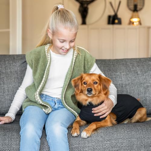 image for Suitical Recovery Suit for Dogs - XL Black - Dog Surgery Recovery Suit