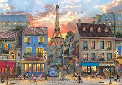 Puzzle Compact 1000 pièces : Les rues de Paris Clementoni Puzzles - vue 3