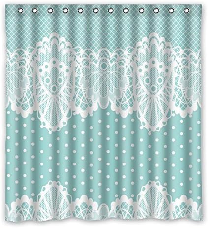 Wild costumes '46 x 167 cm (66 "x72) Special Requests Retro Fashion Lace Designed Waterproof Polyester Shower Curtain Bathroom Shower Curtain, Polyester, F, 66" x 72"