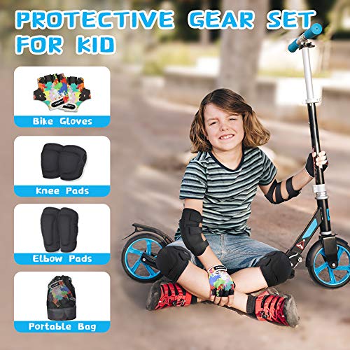image for VUP Kids Protective Gear Soft Knee and Elbow Pads for Kids with Gloves