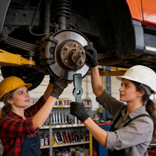 Outil à main clé à disque de frein robuste et clé à écrous pour camion - 3