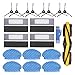 BLUTENET Wischtücher Bürste Filter Zubehör Set für Ecovacs DEEBOT OZMO 920 OZMO 950 Yeedi 2 Hybrid Staubsauger Roboter Ersatzteile (20 Stück)