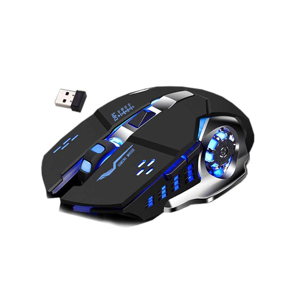 MICROWARE 2.4G Wireless Professional Gaming Mouse Rechargeable, Color Changing 6 Buttons DPI 800/1200/1600 for Pro Game Notebook, PC, Laptop, Computer, 15G Strong Acceleration-picture-29