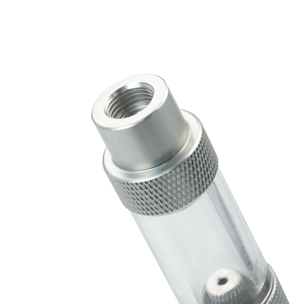 LINLAN Facile Riempimento d'Acqua Contabolle di CO2 con Valvola di Ritegno e Aggiunta d'Acqua per Regolatore di CO2 per Acquario Piantumato (Connessione del Tubo dell'Aria)