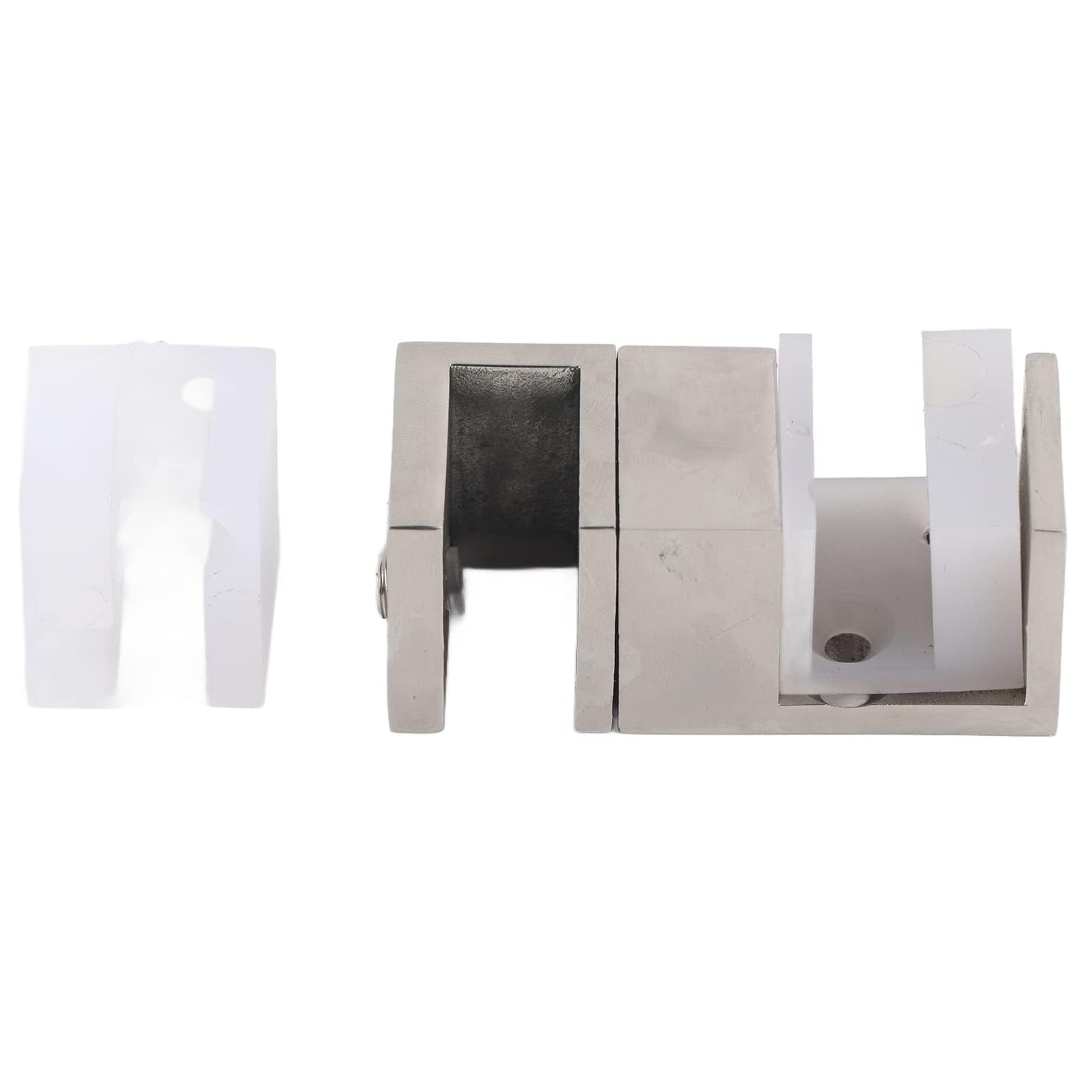 Guide de fond de porte coulissante, douche porte de portes coulissante Clip de la portess en acier inoxydable réglable Guide de bas de douche Guides Portes Coulissantes