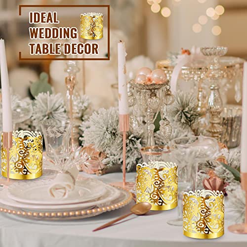 Cunhill MH-CUNHILL-303 Tealight Votive Wrap Votive Candle Holders Laser Cutting Paper Candle Holder thumb #3