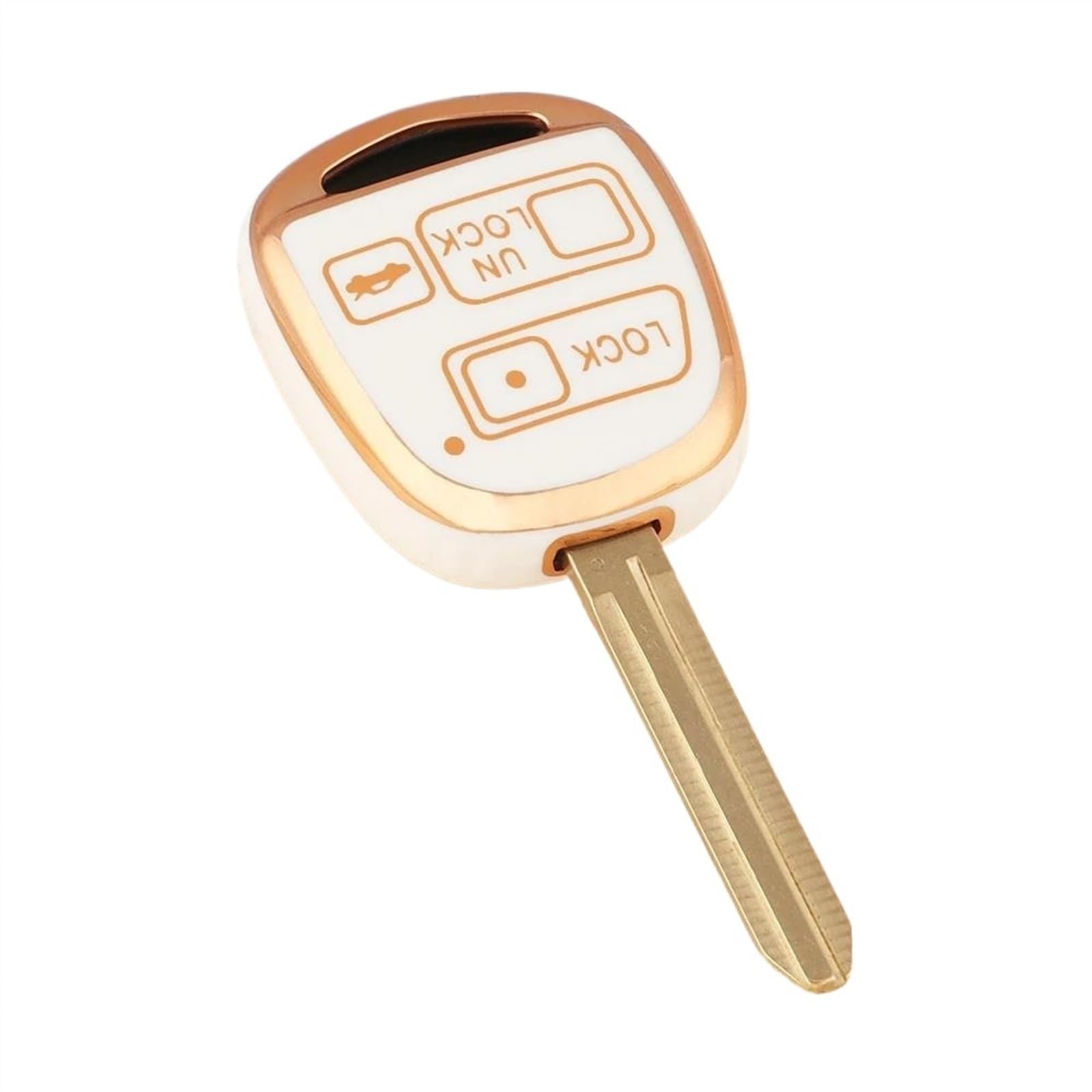 Guscio per chiave auto, per Corolla, per Land, per Cruiser, per Prado, per Tarago, per FJ, per Previa, per Celica, per Avensis, 1 pezzo