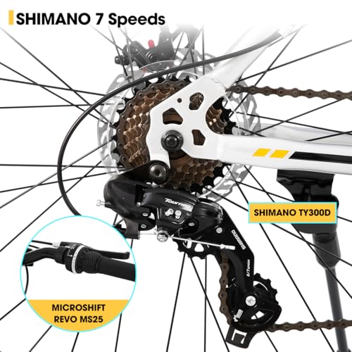HILAND 24 26 Inch Fat Tire Mountain Bike for Men and Women,