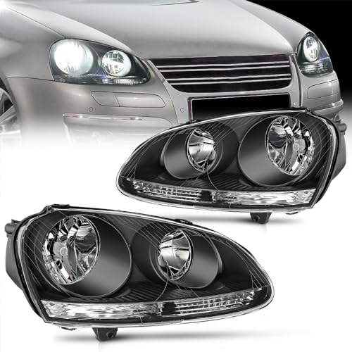 Image of Nilight Headlight Assembly Compatible with Volkswagen Jetta 2005-2010