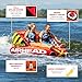 Airhead Big Mable, 1-2 Rider - Inflatable Towable Tube for Boating and Water Sports, Heavy Duty Full Nylon Cover & Zipper with EVA Foam Padding, Easy Inflating & Deflating