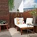 UrFence Balkon Sichtschutz Weide 80x300 cm - Gartenzaun Weidenzaun - Balkonverkleidung Wetterfest - Sichtschutzmatte Holz - Sonnenschutz Sichtschutzzaun Garten Terrasse Weidenmatte Rollzaun Holzzaun