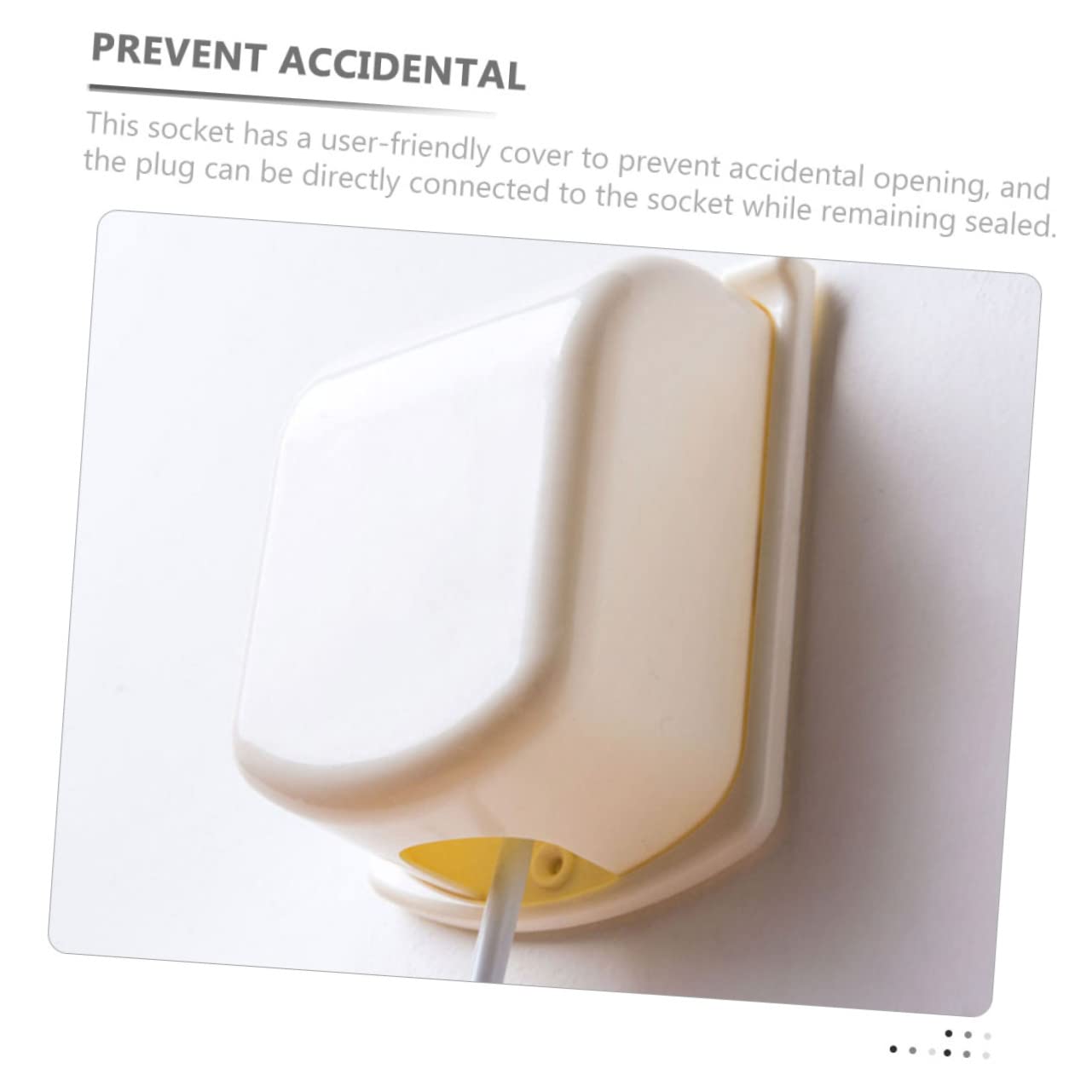 ERINGOGO 2pcs Socket Protector Protectors Proof Outlet Covers Outlet Covers Proofing Sockets Safety Electric Data Babyproof Outlet Cover Cable Concealer Stoppers Beige