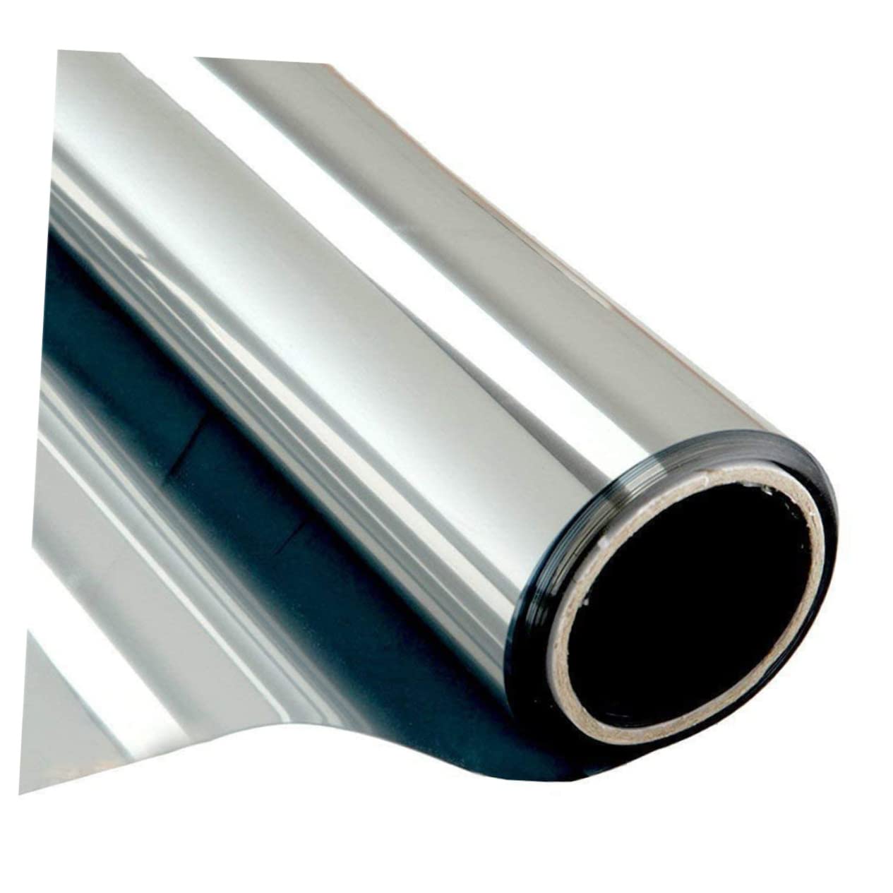 Pellicola Finestra Privacy Unidirezionale 2m Pet Argento | Protezione Occhi Indiscreti, per Vetri e Porte in Vetro, Uso Domestico