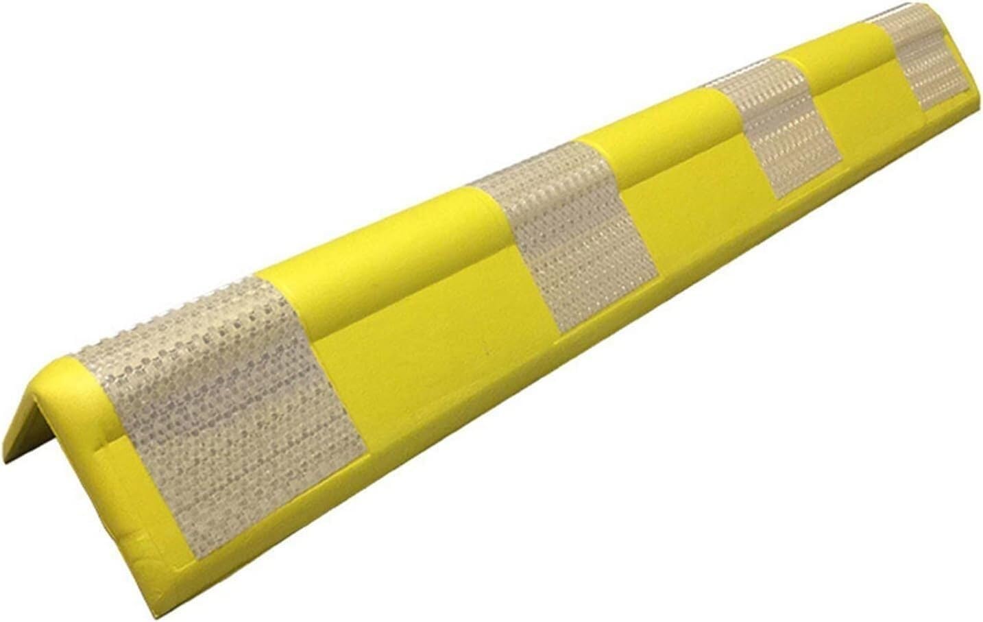 Protector de Pared para Garaje y Aparcamiento - Diseño con Bordes Redondeados Material en Espuma Protectora Incluye Franja Reflectante Mayor Seguridad Protección Total Tus Paredes Coches(Yellow,4pcs)