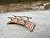 Mokoboho Mini Fairy Garden Bridge, Acrylic, Log Design, 4 Inches Long