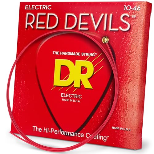 DR Strings Red Devils - Extra-Life Red Coated Electric 10-46 by DR Strings - Used condition - US$6.53