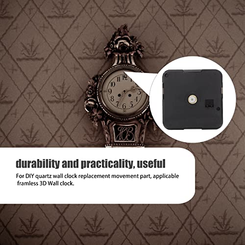 Ifundom Clock Mechanism Replacement, Quartz Clock Movement Mechanism Replacement Battery Operated Diy Repair Parts Replacement Shaft Lengths 12Mm / 0.5 Inch(A) #TOP6