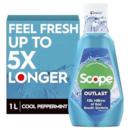 Crest Scope Outlast Mouthwash, Long Lasting Peppermint, 1 L (SG_B019FGCOW6_US)