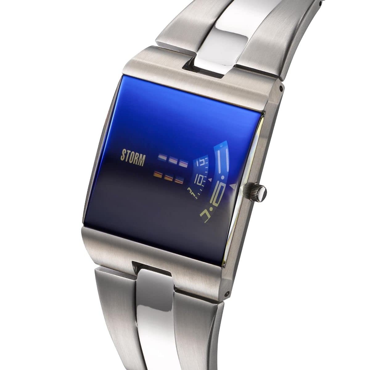 STORM NEW REMI SQ Men's Square Watch with a Signature revolving disc Movement and Domed Glass Made from Brushed Stainless Steel product thumbnail 3