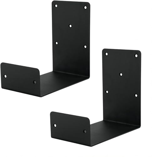 YMSZGBZG Soportes de repisa resistentes, soporte flotante para chimenea, soporte de repisa estilo viga en forma de U (2 paquetes). (8 x 8 x 5)