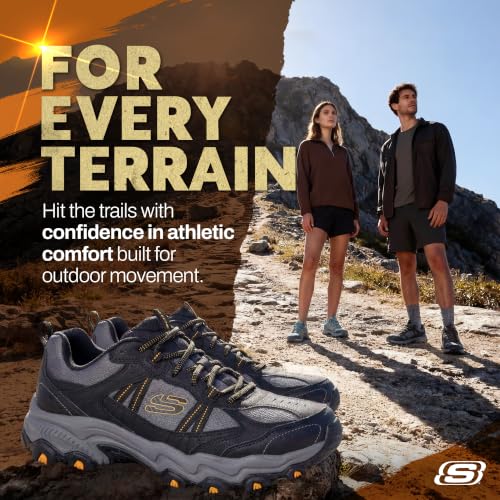 Image of Skechers Men's Stamina AT Upper Stitch | Casual, Trail, Memory Foam, DuraLeather Mesh Upper, Shock-Absorbing Midsole