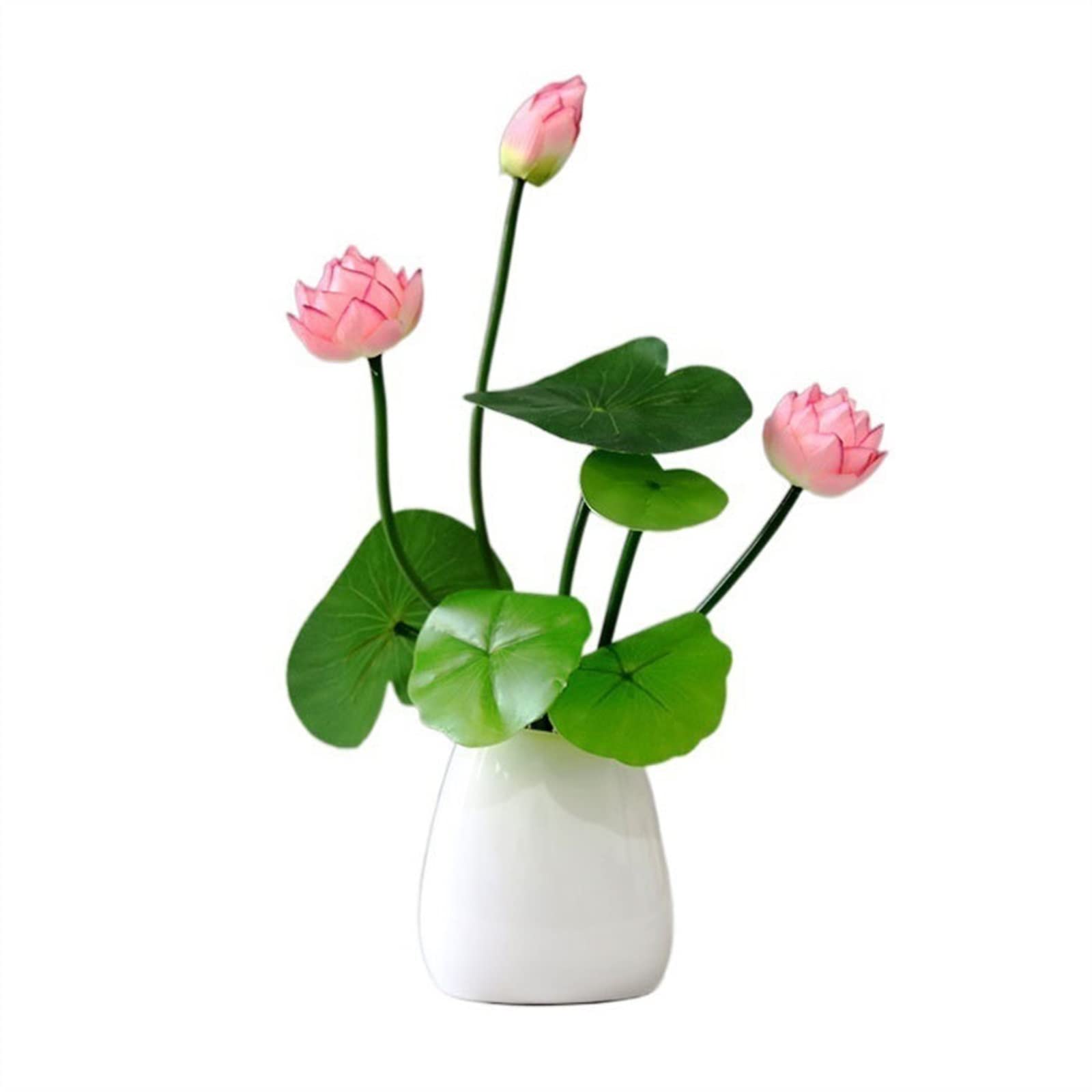 Ensemble de fausses fleurs en soie premium lotus artificiel haute simulation