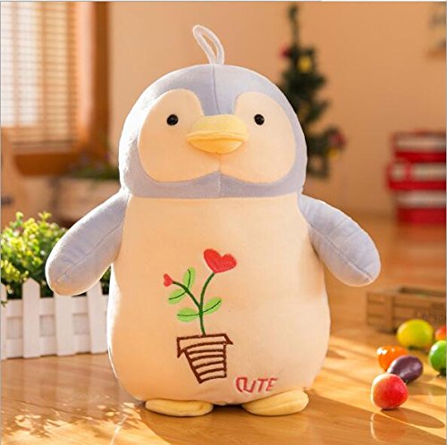 EEvER Jugueteblandos encantadores Baby Soft 50cm pingüino de Peluche de Juguete Relleno Animado pingüino Animal Kid Doll Regalo (Azul Claro)