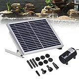 💕【Installation et Fonctionnement Faciles】Fontaine solaire autonome avec support réglable. Déplacez-vous librement à différents endroits sans installation ni entretien compliqués, vous pouvez profiter de la vie intéressante du jardin