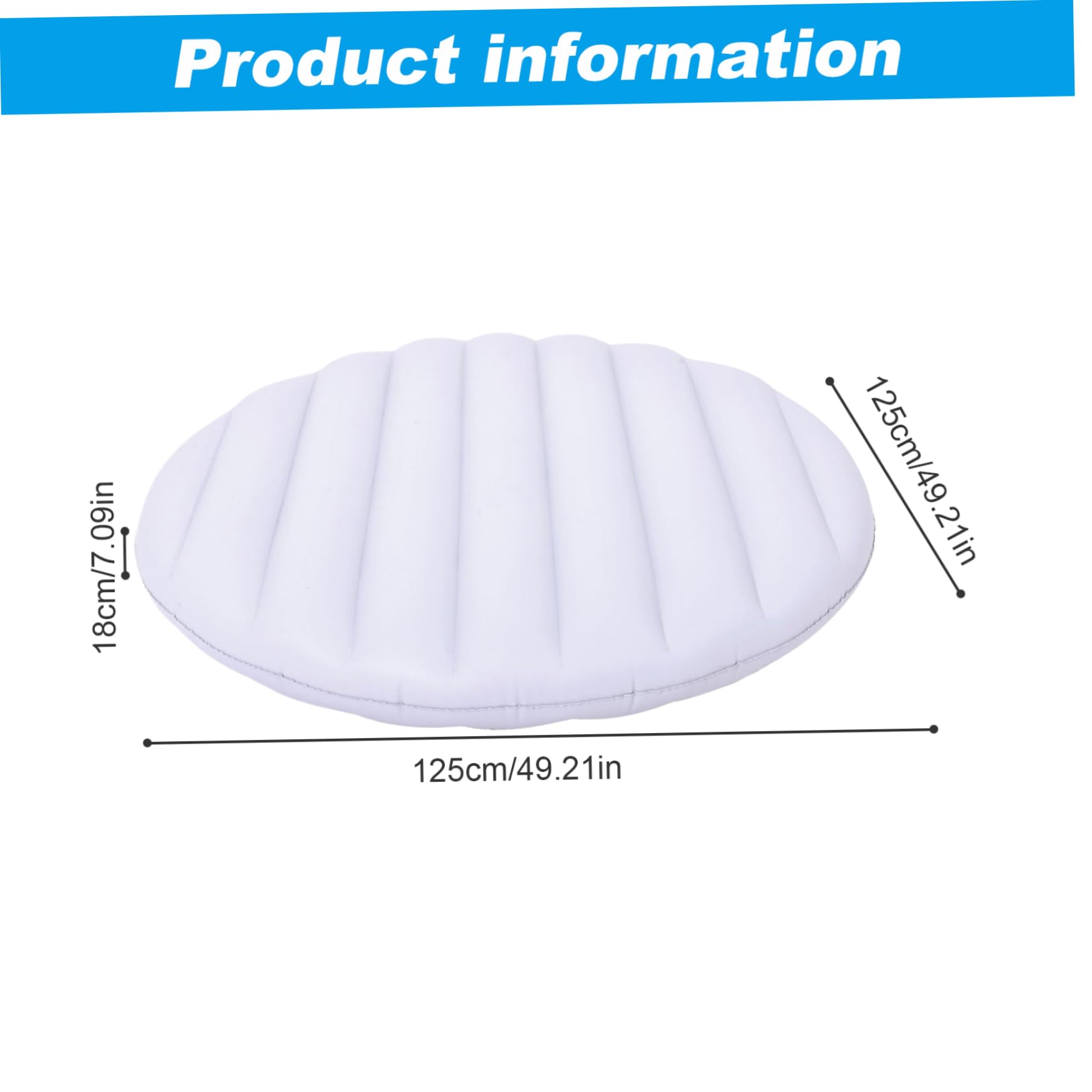 Couverture de Spa Gonflable de 49 Pouces, Couverture Spa isolée Coupe-Vent et résistante à la Pluie pour, Baignoire, économie d'énergie Ronde, Accessoires