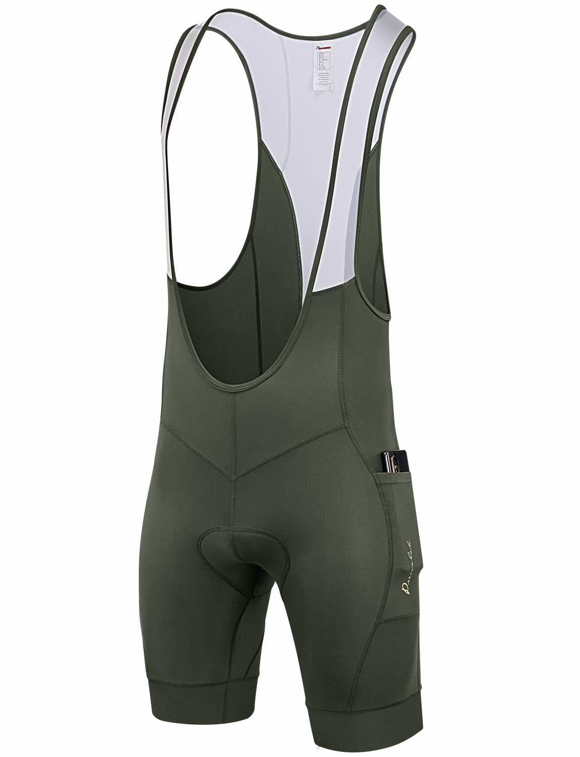 Przewalski Men’s 3D Padded Cycling Bike Bib Shorts, Bicycle Biking Bib Shorts