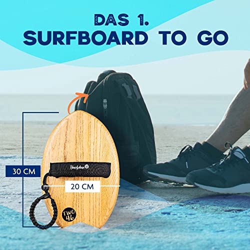 two46 Handboard - Hand-Surfboard made from sturdy hardwood, Handgröße - Image 4