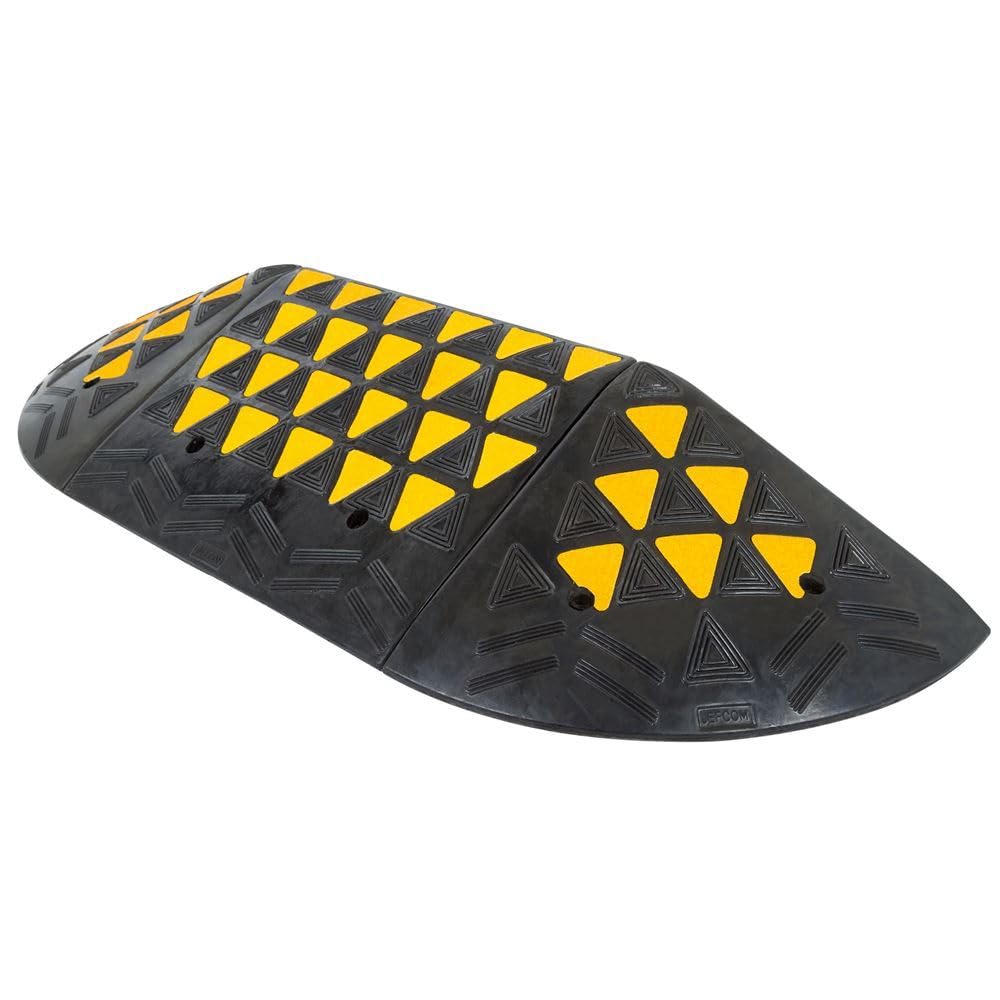 Guardian 8" Rubber Curb Ramp with Round End Caps