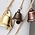 MrMrKura Vintage Jingle Bells Hanging String, 9 Antique Red Copper Bells Decorative Hanging Bells Wind Chimes Bell Decoration Gifts for Home Garden Decor Crafts (53 inches Long)
