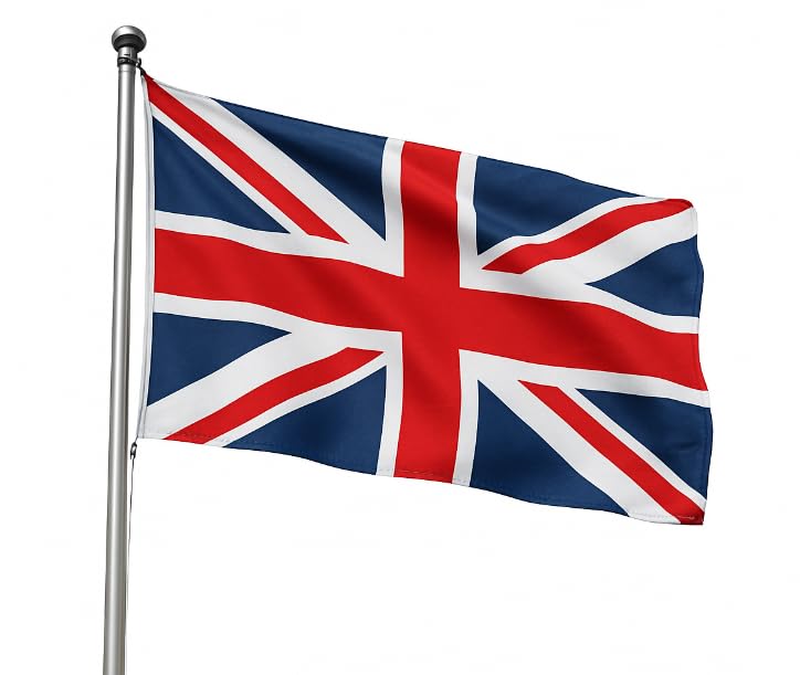 Union Jack British National Flag, 3ft x 2ft, 90cm x 60cm, Double Sided with Brass Eyelets, United Kingdom, Great Britain Flag (4)