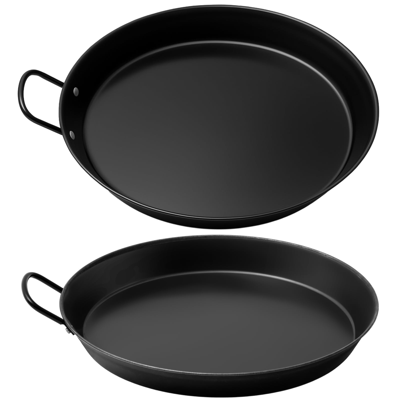 Maxdot 2 Pcs Comales Para Tortillas Grandes Round Redondo Para Estufas 15.7 Inch for Tortillas Y Quesadilla Carbon Steel Heavy Duty Metal Handle