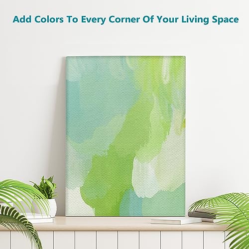KEFF 12-Pack 8x10 Bulk Canvas Boards for Painting - Art Supplies for Kids & Adults - 100% Cotton Pre-Primed Paint Canvas for Painting Acrylic, Oil, Watercolor & Tempera
