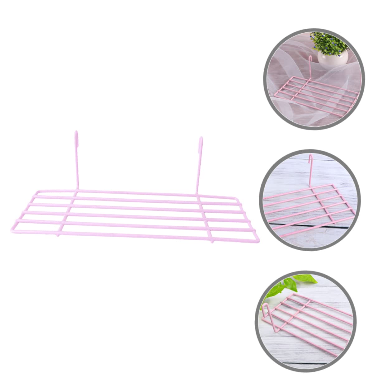 TOYANDONA Soporte de Hierro para Pájaros Plataforma Colgante para Jaulas Estante Espacioso y Resistente para Periquitos Instalación Rejillas o Paredes